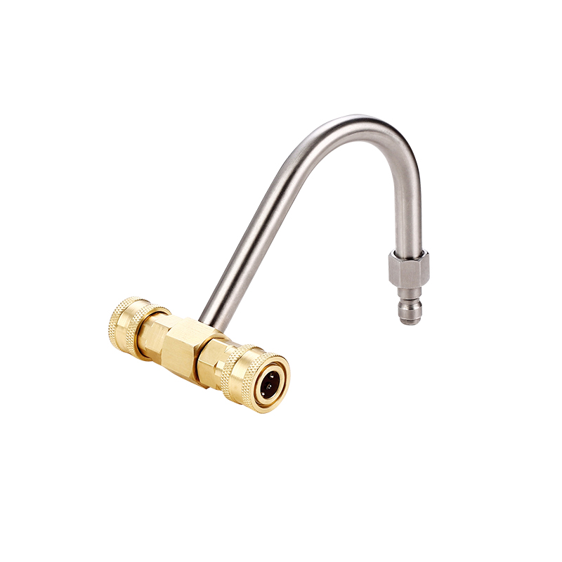 1/4英寸双QD插座弯曲枪托总成 